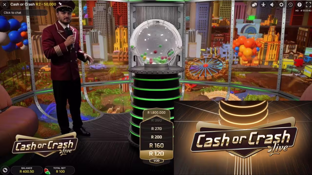 Cash or Crash de Evolution Gaming